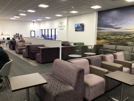 Leeds Bradford Airport Yorkshrie Lounge seating